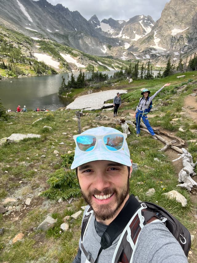 Chris hiking